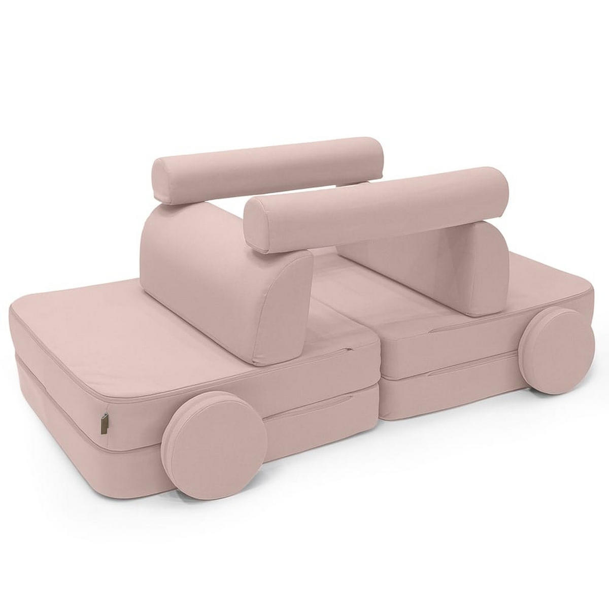 MODULSOFA FüR KINDER Premium Outzy, rosiges Rosa - Pink, Textil (160/24/24cm) - MeowBaby