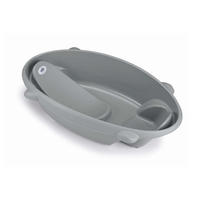 BABY-BADEWANNE Bollicina für Kinder von 0-12 Monate - Grau, Kunststoff (49/88cm) - Cam il Mondo del Bambino S.p.A.