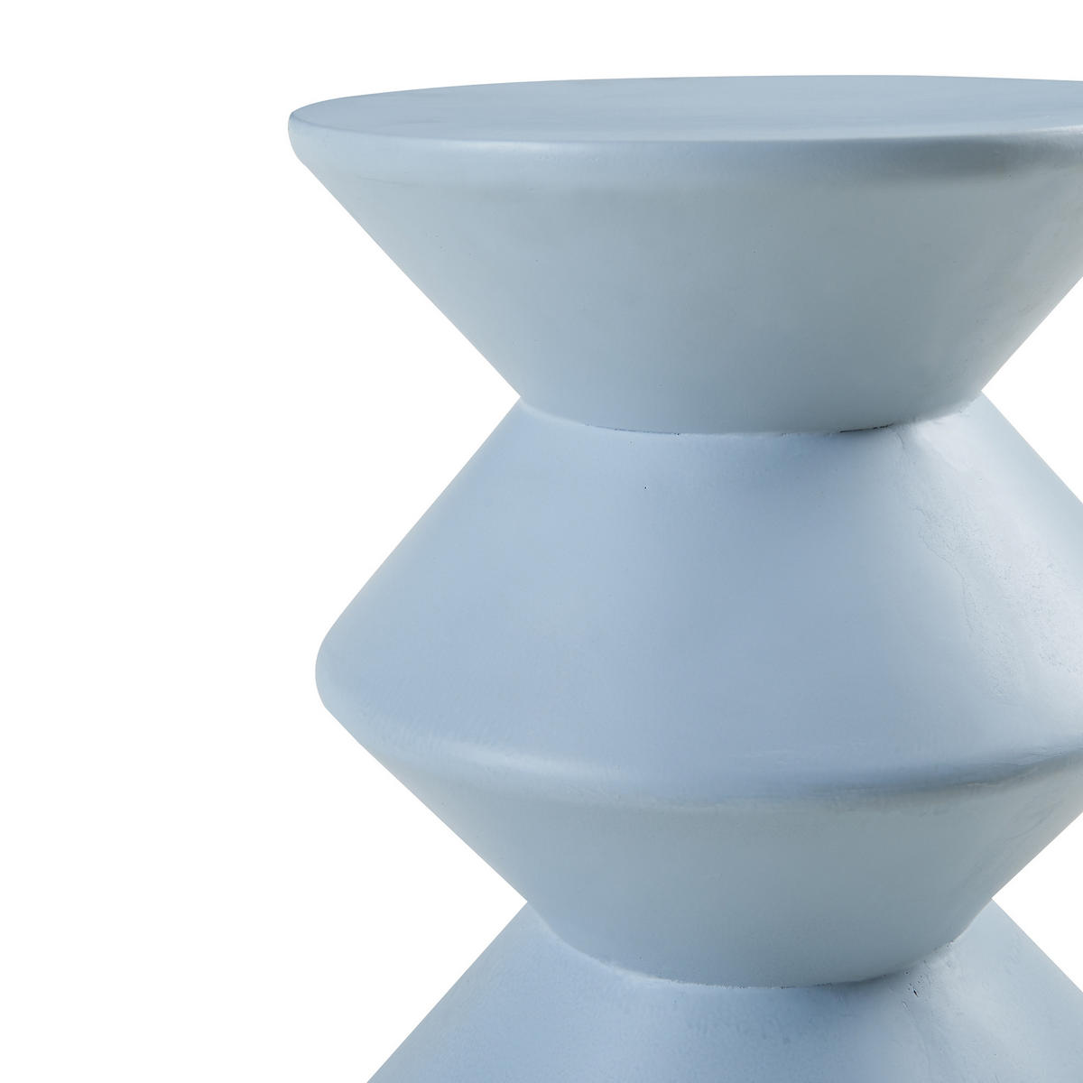 ODKLÁDACÍ STOLEK Kyppeslo - světle modrá, kámen (36.5/36.5/47cm) - [en.casa]