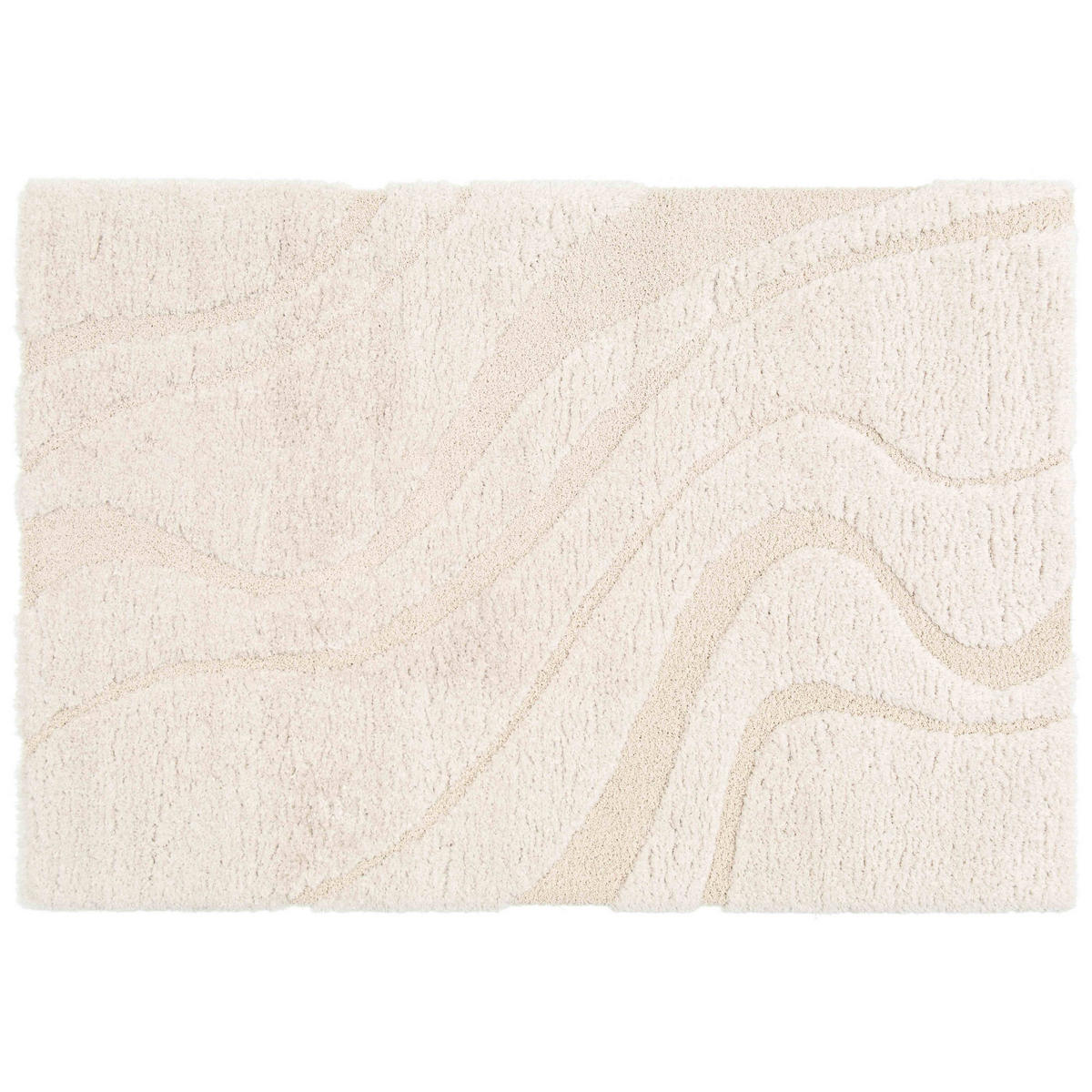 TEPPICH, Weiß - Weiß, Textil (120/170cm) - Oviala