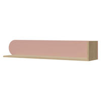 KINDER-WANDREGAL Lexi 120 15 - Eichefarben/Rosa, Holzwerkstoff (120/20/25cm) - MIRJAN24