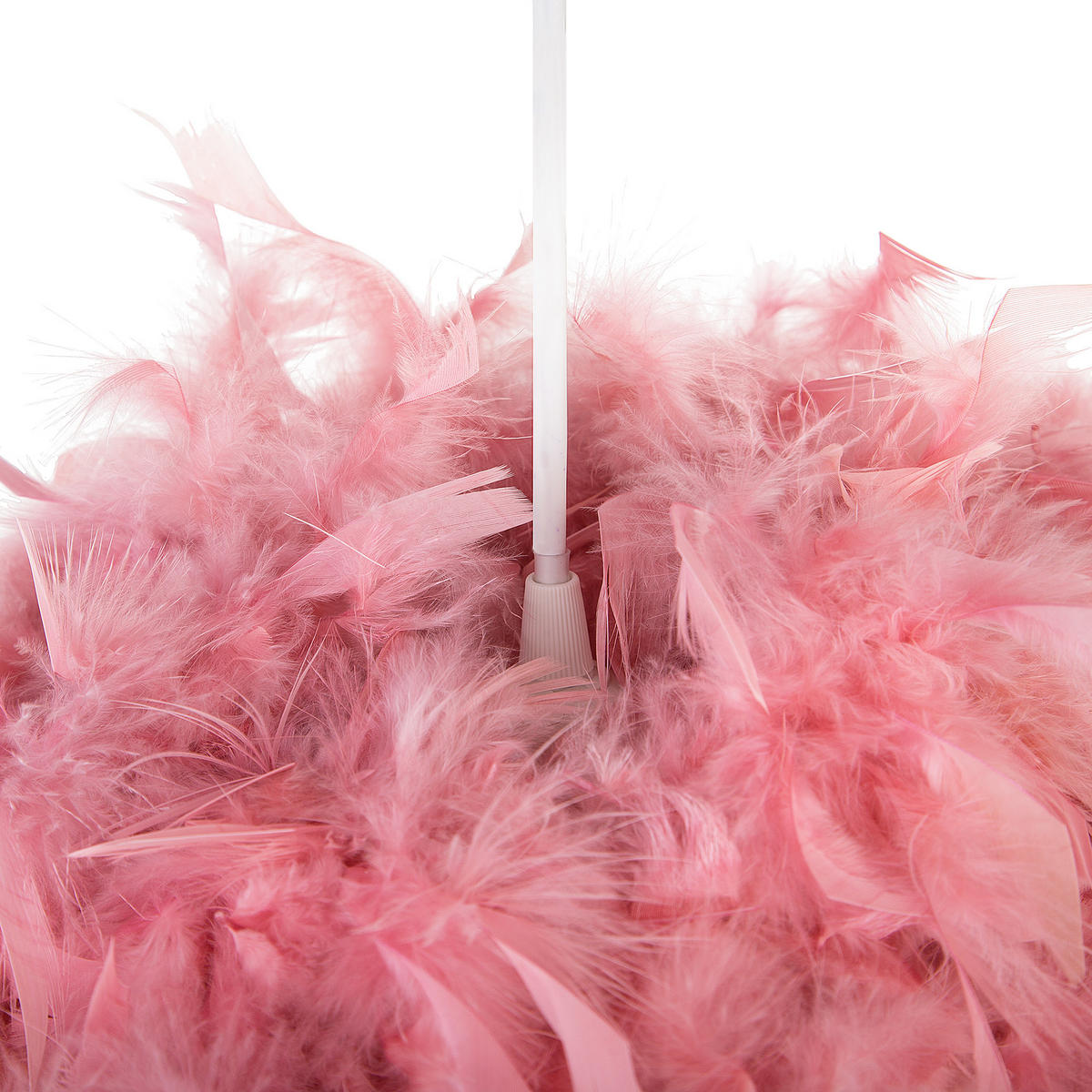 HÄNGELEUCHTE Drava 40/40/154 cm - Pink, Naturmaterialien (40/40/154cm) - Beliani