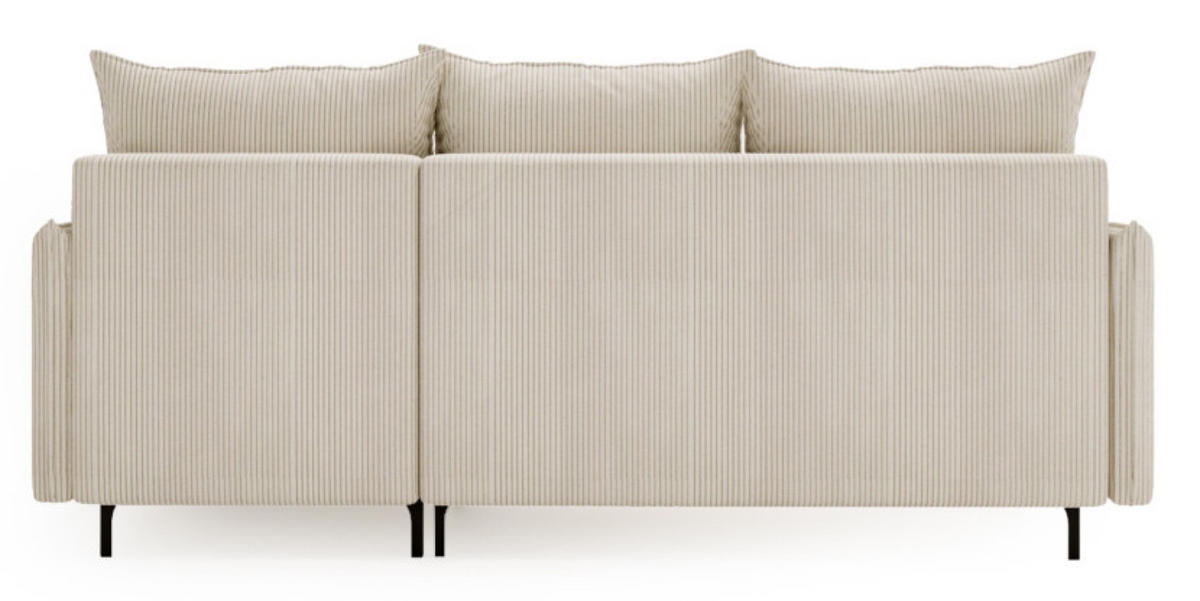ECKSOFA Beige LEA L Cord Rechts - Beige, Textil (168/213cm) - Sepro Meble