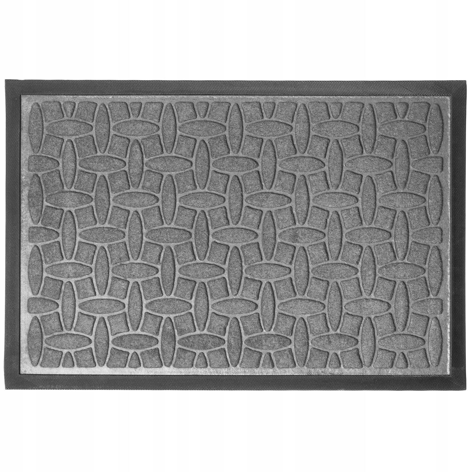 FUSSMATTE 60 x 40 cm, grau - Grau, Kunststoff (60/40cm) - KADAX