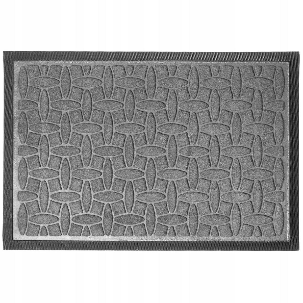 FUSSMATTE 60 x 40 cm, grau - Grau, Kunststoff (60/40cm) - KADAX