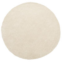 SHAGGY-TEPPICH Demre 140/140 cm - Beige, Kunststoff (140/140cm) - Beliani