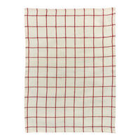 GESCHIRRTUCH Karma natur/rot 55 x 75 cm - Naturfarben, Textil (75/55cm) - Winkler