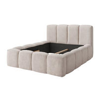 POLSTERBETT Nicole Beige 216 / 238 / 117cm - Beige, Holz/Holzwerkstoff (180/200cm) - Feldmann-Wohnen