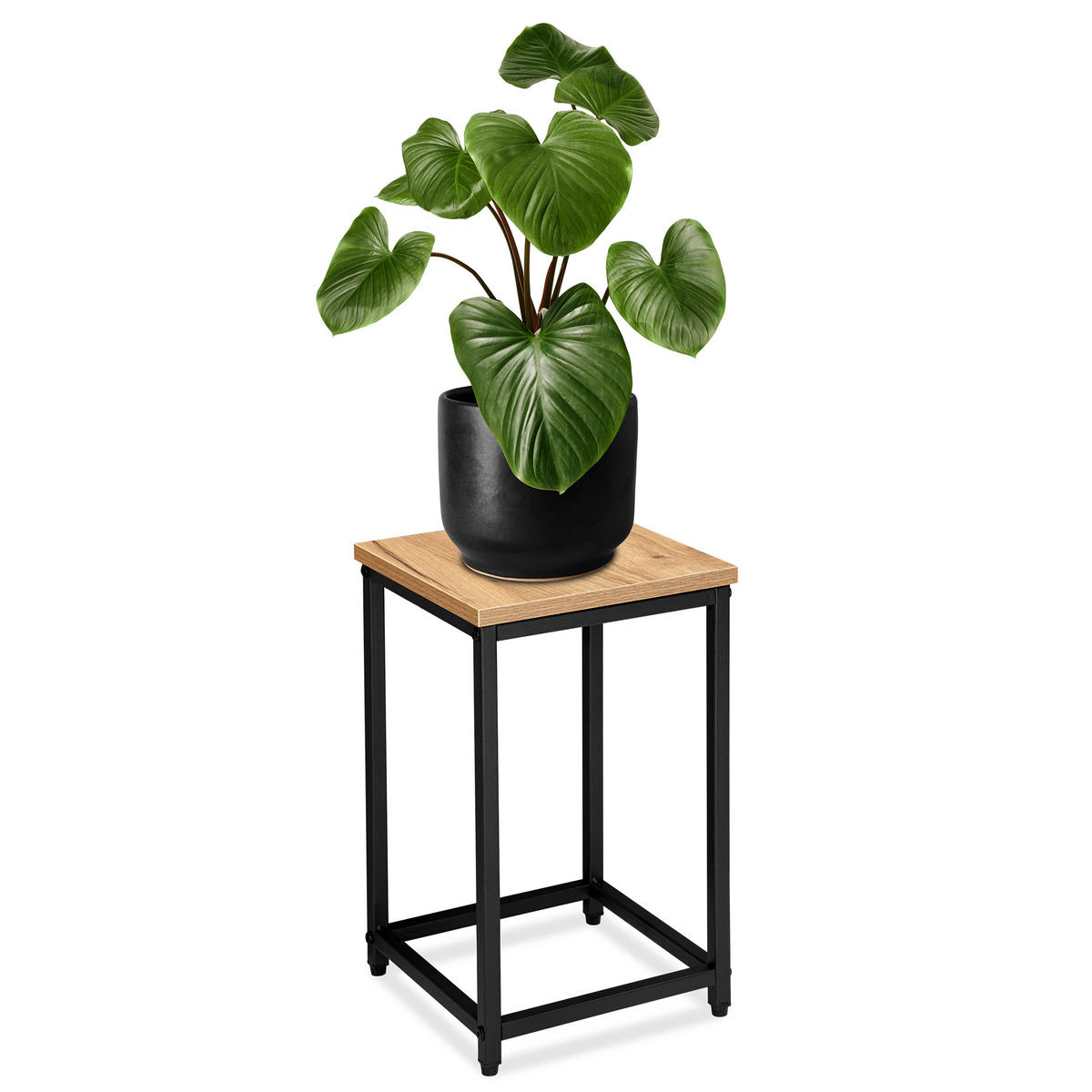 BLUMENSTÄNDER - Eichefarben, Holzwerkstoff/Metall (24/24/42.5cm)
