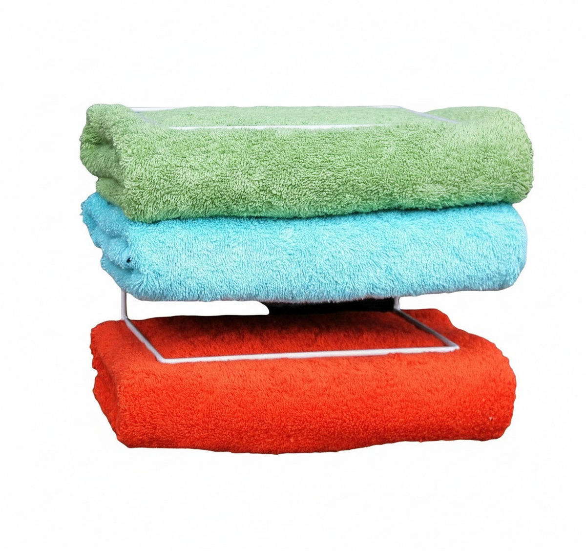 HANDTUCHHALTER Wandmontage Metall Weiß 20/14,5/20 cm - Weiß, Metall (20/20/14.5cm) - DanDiBo