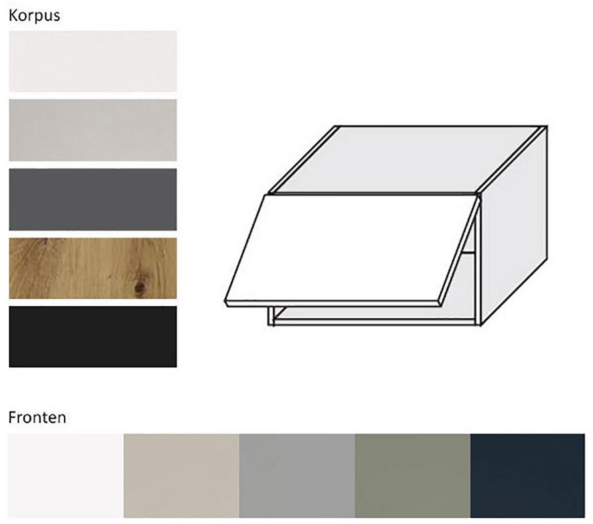 KLAPPHÄNGESCHRANK Salo W4B/60 Eiche Artisan / Weiß Matt 60 / 32,5 / 36cm - Blum Aventos Klappenbeschlag - Eiche Artisan/Weiß, Holz/Holzwerkstoff (60/36/32.5cm) - Feldmann-Wohnen