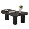 COUCHTISCH, Wolkenform, MDF lackiert, 107/66/40,5 cm, schwarz - Schwarz, Holzwerkstoff (107/66/40.5cm) - Redom
