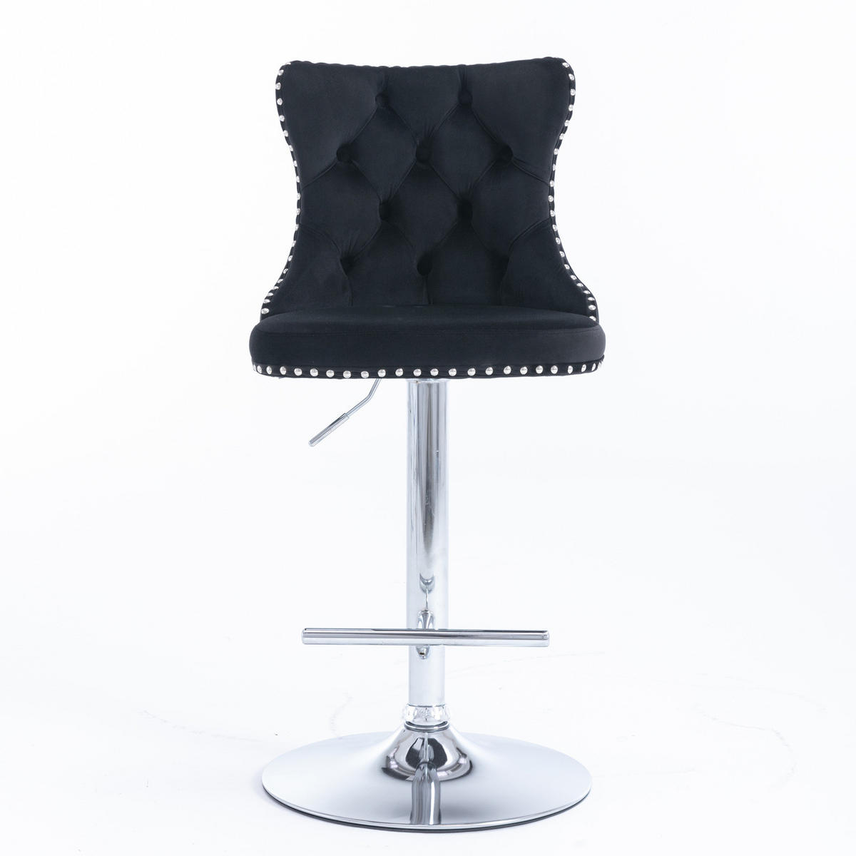 BARHOCKER DE-36328 2er-Set mit 360°-Drehung Schwarz - Schwarz, Metall (46/115/46cm) - ComfortXL