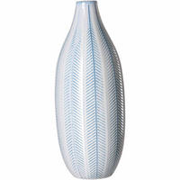 VASE Reef weiß-blau 40 cm - Blau/Weiß, Keramik (40cm) - Ritzenhoff Breker