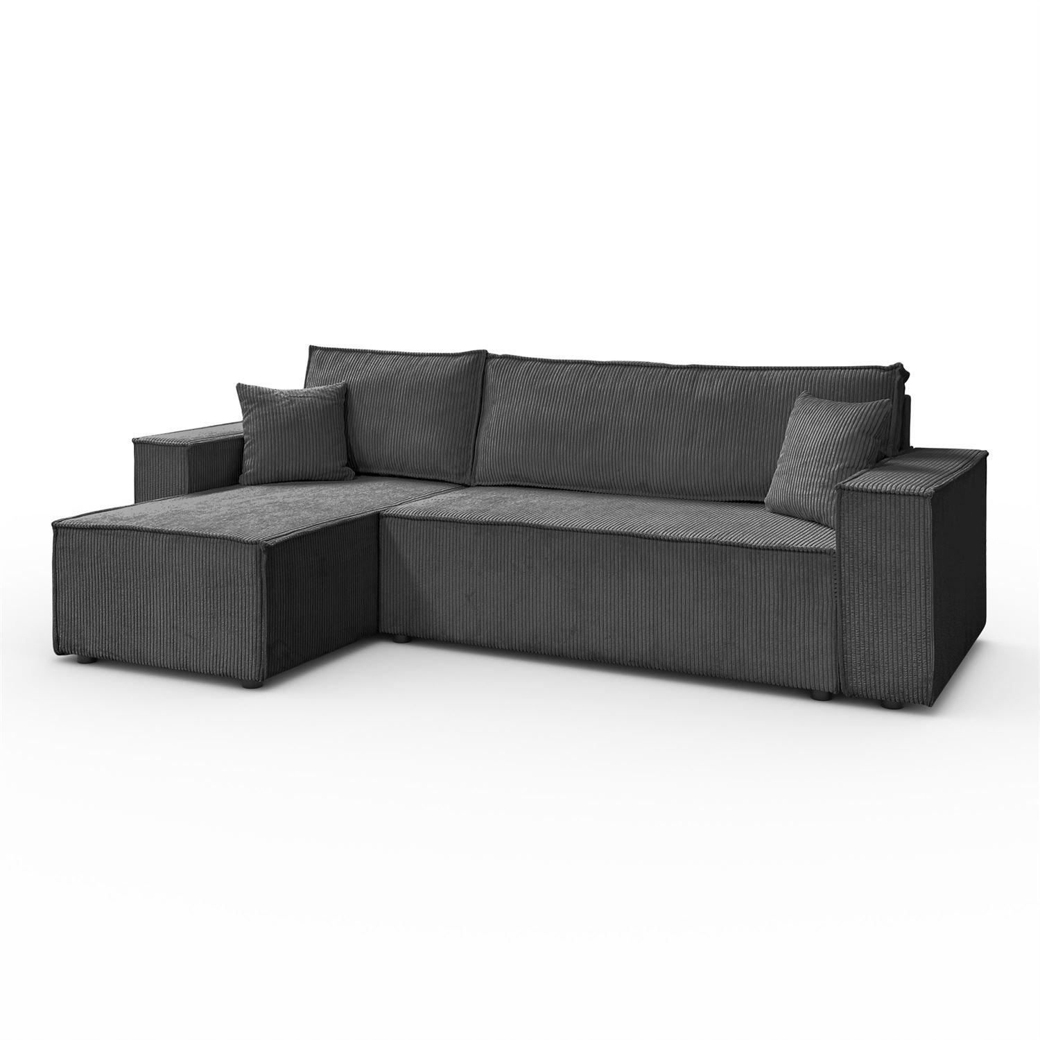 Lookway Gepolstertes Dunkelgrau 247x143 cm