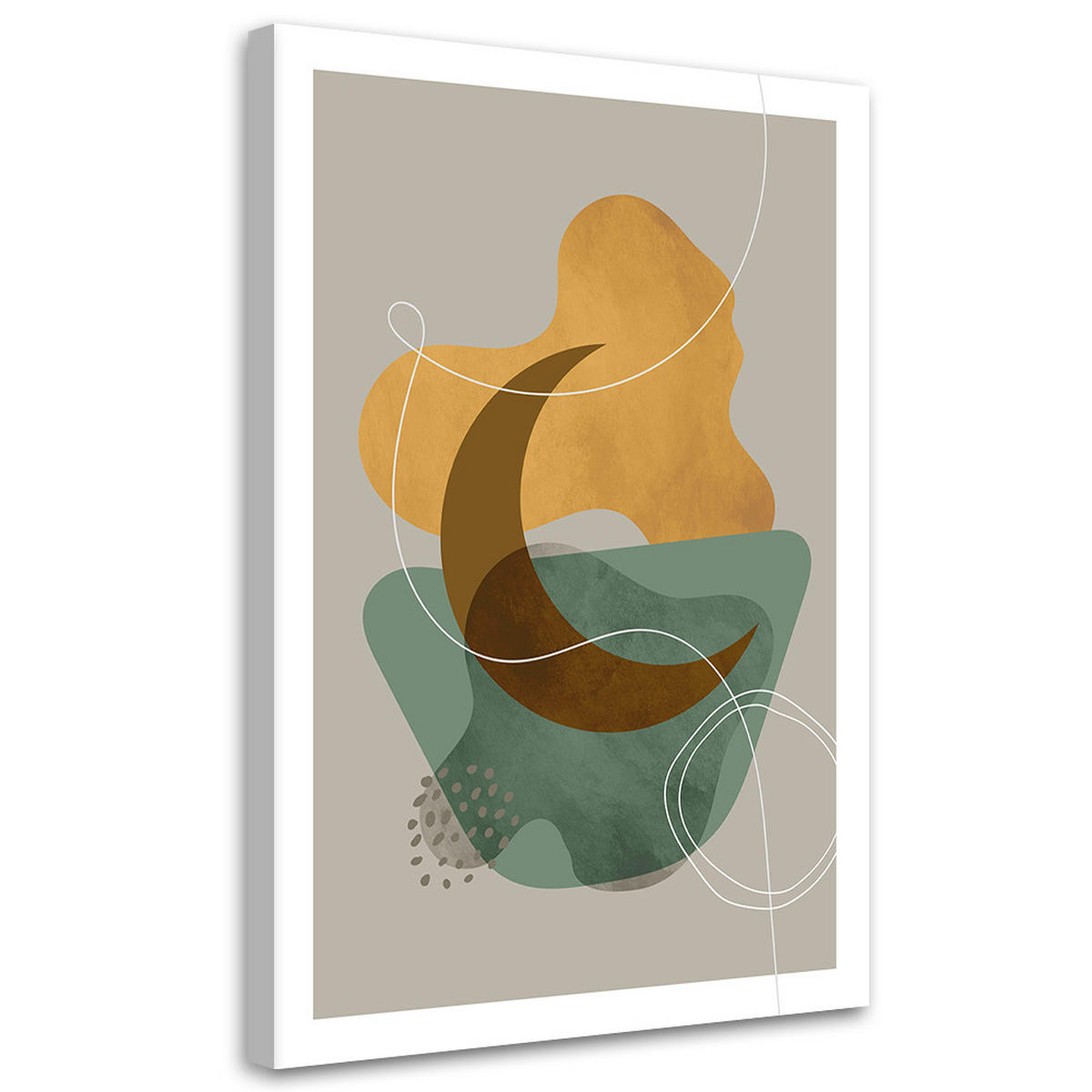 WANDBILD mondstrahl boho - Grün, Textil (40/60cm) - Feeby