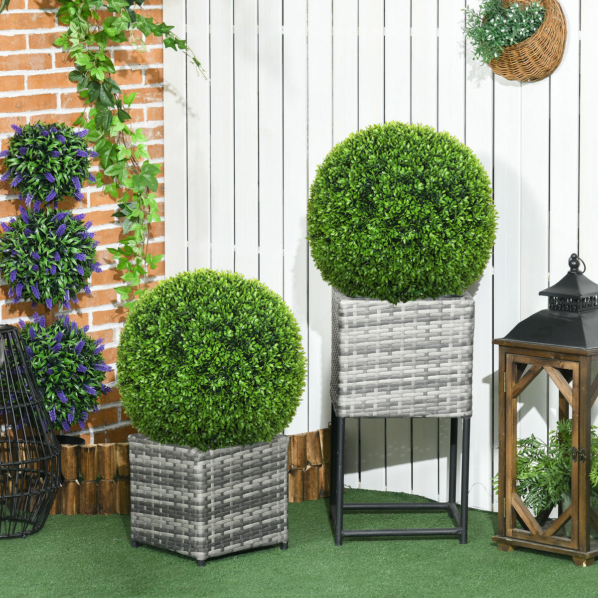 KÜNSTLICHE Pflanzen Grün 40.0/40.0/40.0cm - Grün, Kunststoff (40cm)