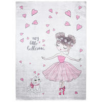 TEPPICH EMMA Grau 160/230 cm - Grau, Kunststoff (160/230cm) - Tapiso