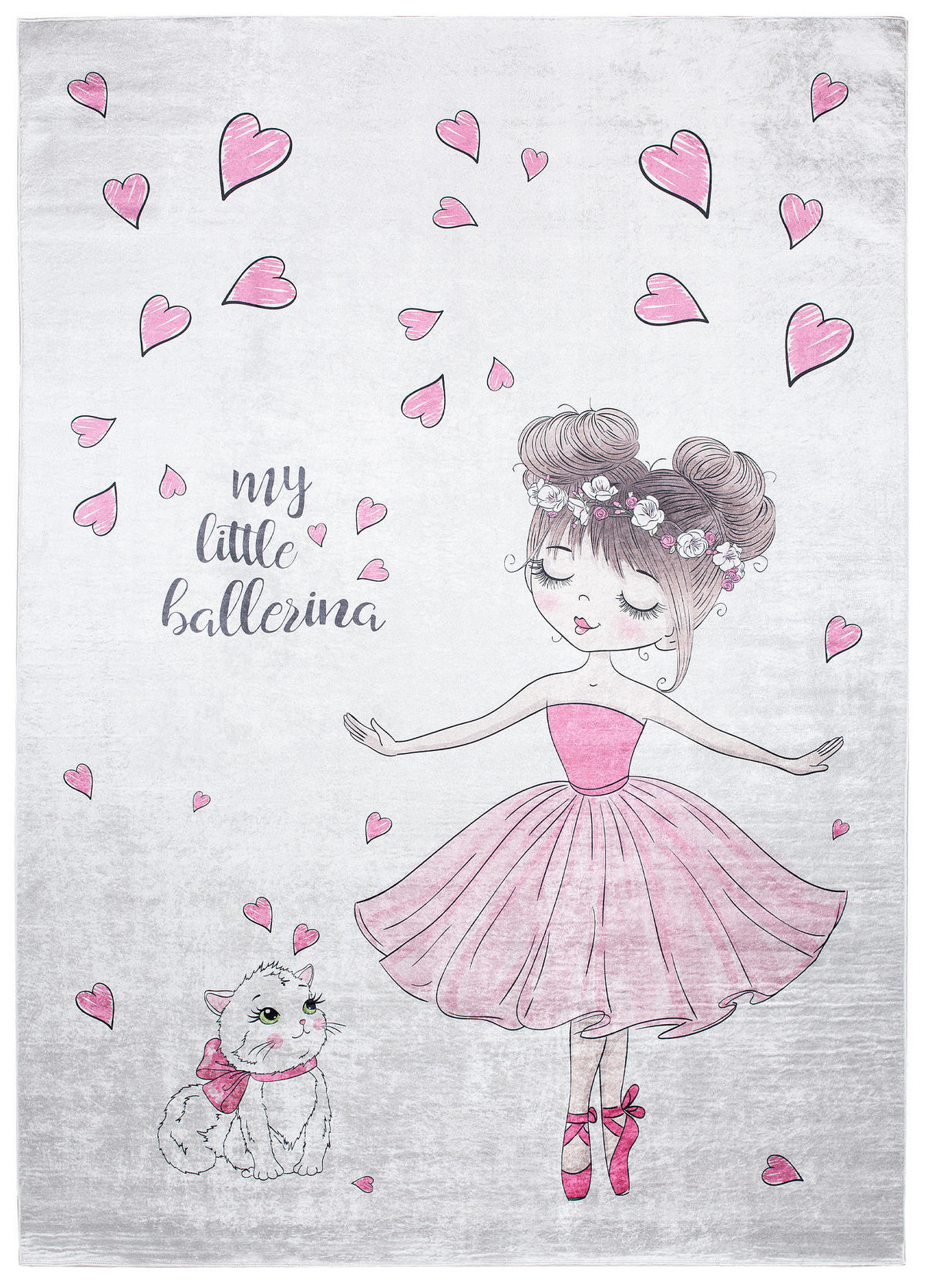 TEPPICH EMMA Grau 160/230 cm - Grau, Kunststoff (160/230cm) - Tapiso