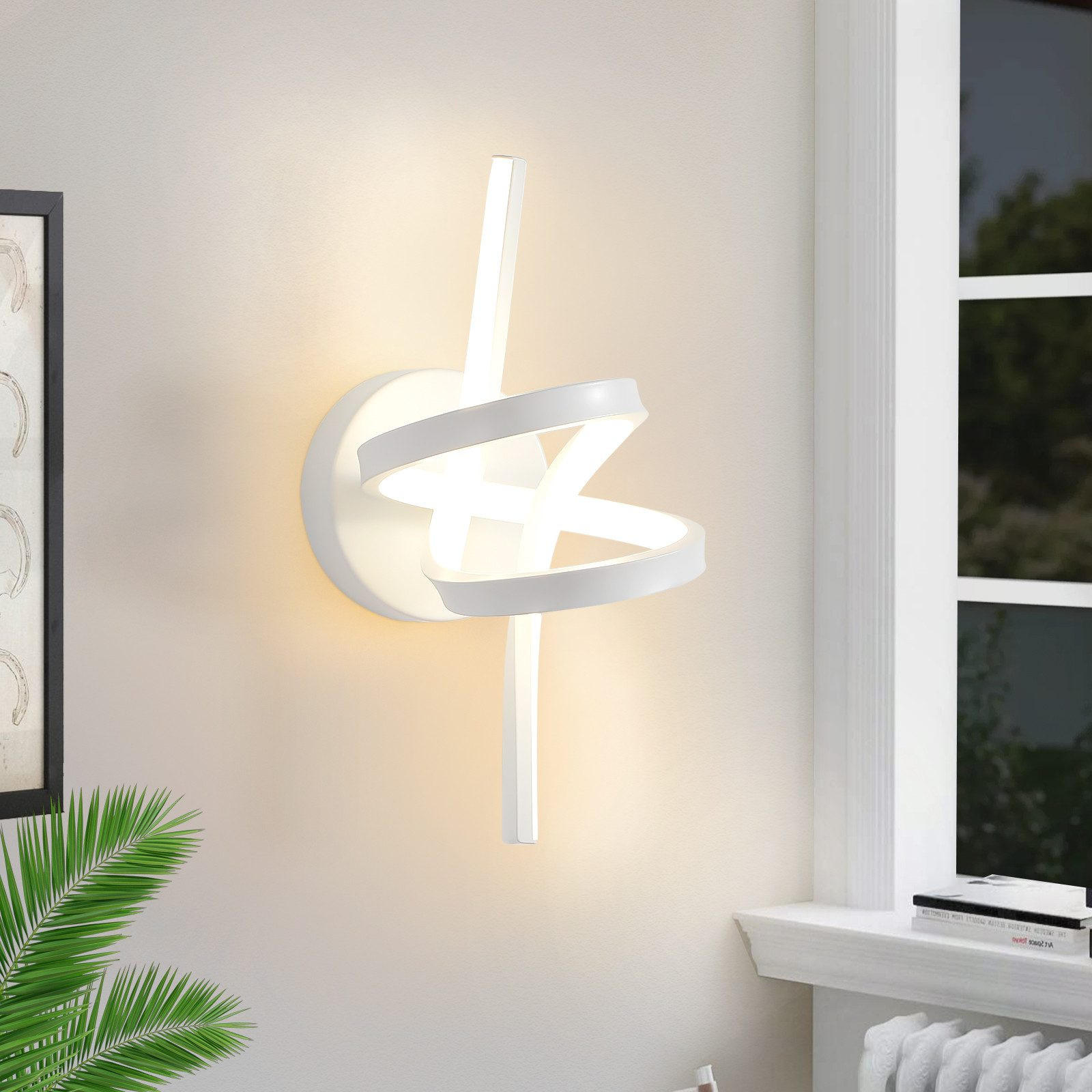 LED WANDLEUCHTE Nassar - Weiß, Metall (31/19.5/17cm) - Nettlife