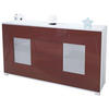SIDEBOARD Grömitz Bordeaux Hochglanz - Bordeaux, Holzwerkstoff (138.5/75.5/35cm) - Vladon