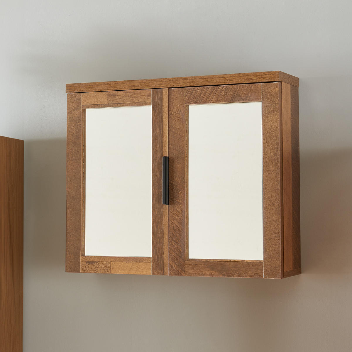 SPIEGELSCHRANK Namsskogan - Walnussfarben, Holzwerkstoff (60/50/15cm) - [en.casa]