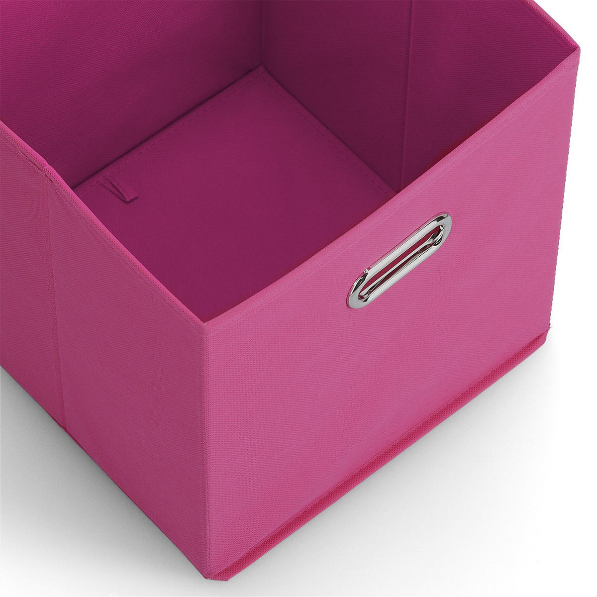 AUFBEWAHRUNGSBOX mit Griff, Vlies - Pink - Pink, Textil (32/32/32cm) - Zeller Present