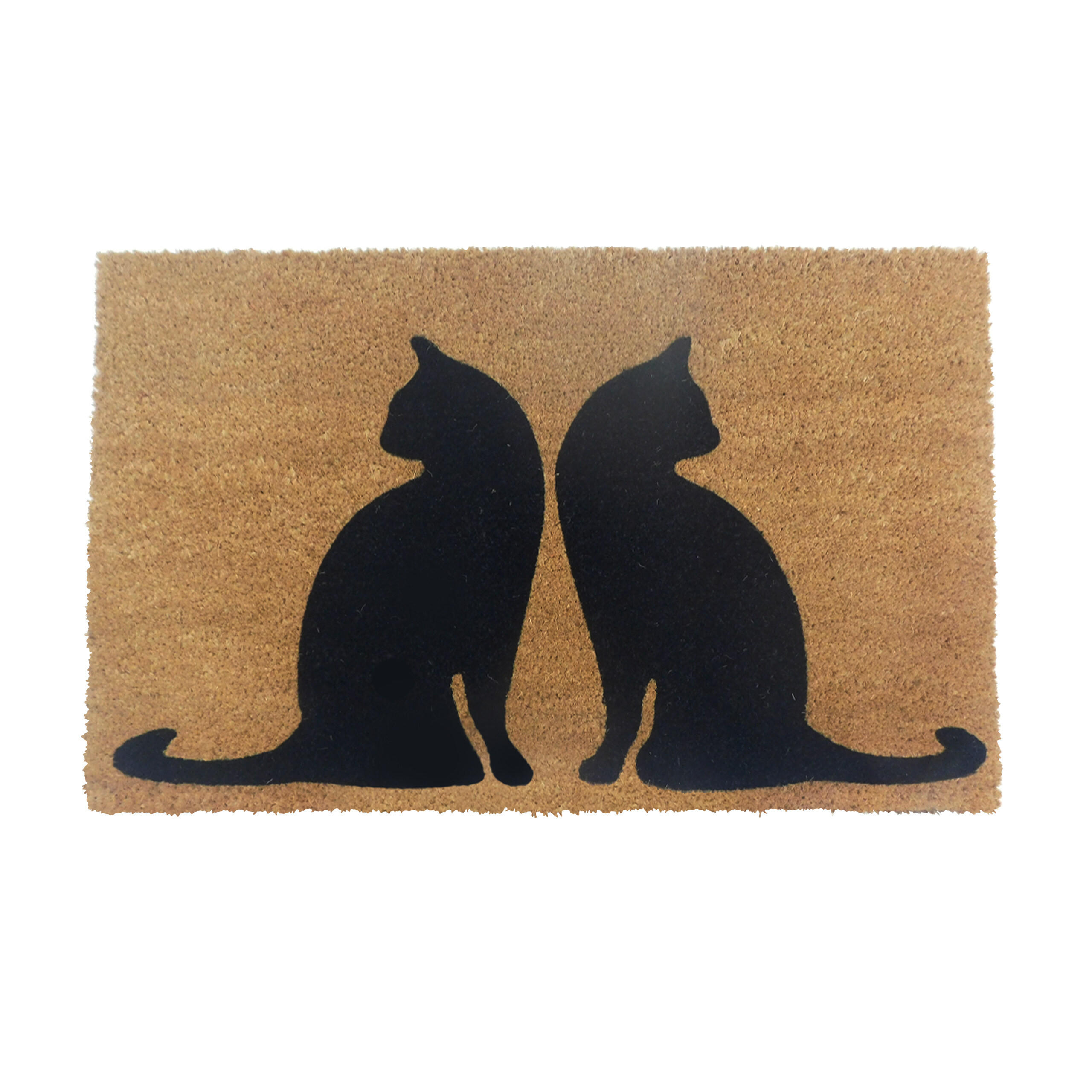 FUSSMATTE - Hellbraun, Kunststoff/Textil (80/50cm) - Relaxdays