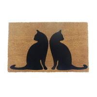 FUSSMATTE - Hellbraun, Kunststoff/Textil (80/50cm) - Relaxdays