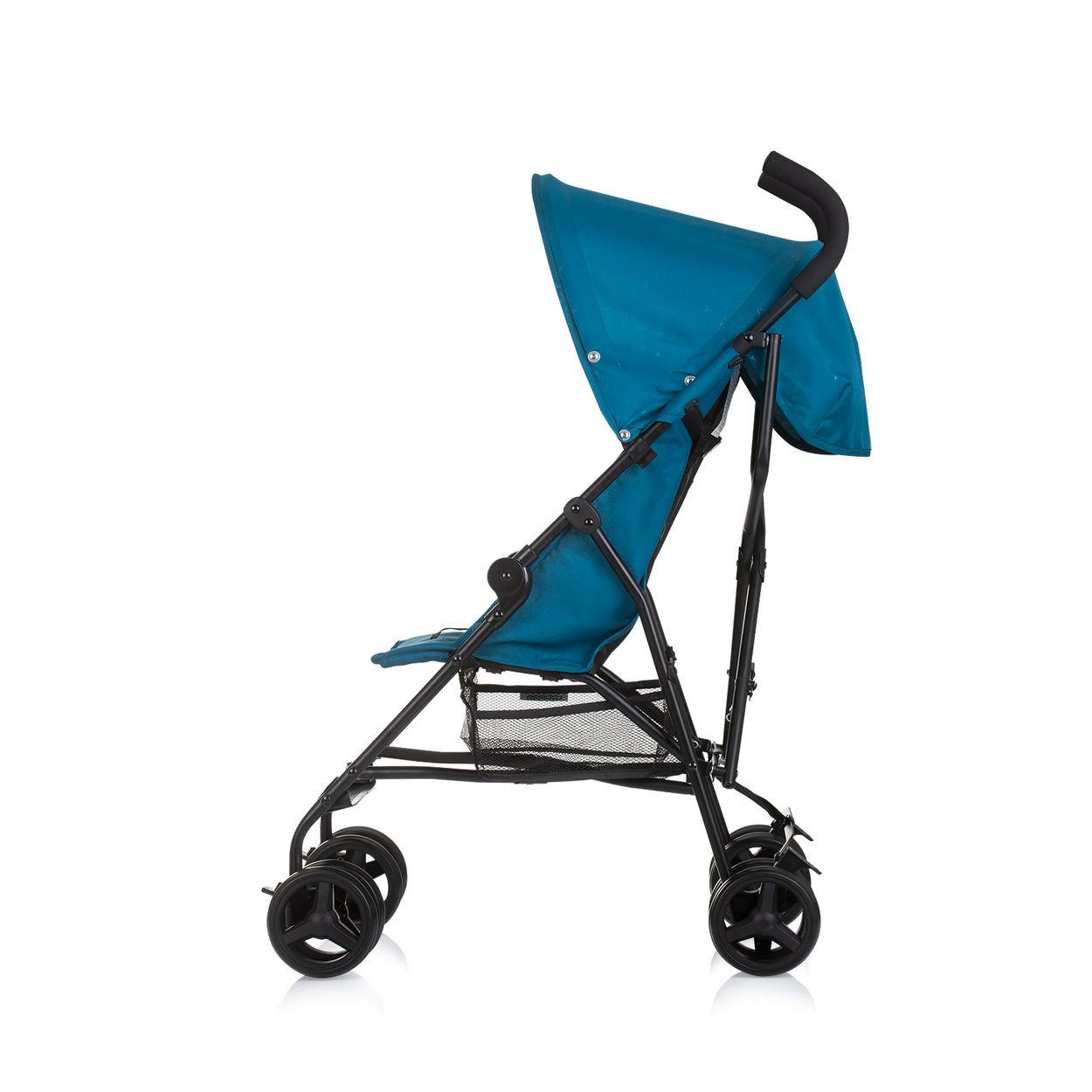 BUGGY Point blau 5-Punkt-Gurt, Rückenlehne verstellbar, Korb - Blau/Schwarz, Metall (66/46/100cm) - Chipolino