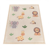 KINDERTEPPICH Waschbar, mit Tier-Motiv, Mehrfarbig, 120 x 160 cm - Multicolor, Textil (120/160cm) - KADIMA DESIGN