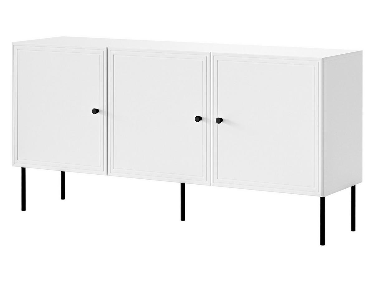 SIDEBOARD Palazzo Bis 150 3D - Schwarz/Weiß, Holzwerkstoff/Kunststoff (151/75/40cm) - MIRJAN24