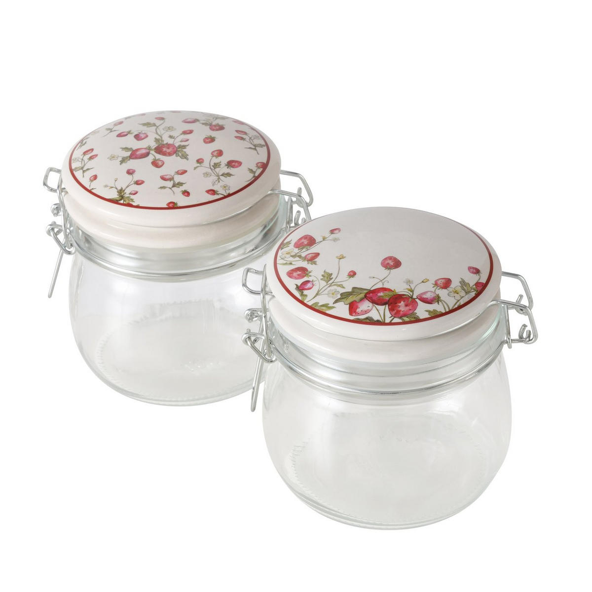 KÜCHENGEFÄSS mit Deckel Emily 450 ml 11/11/11 cm - Transparent, Glas (11/11/11cm) - Boltze Home