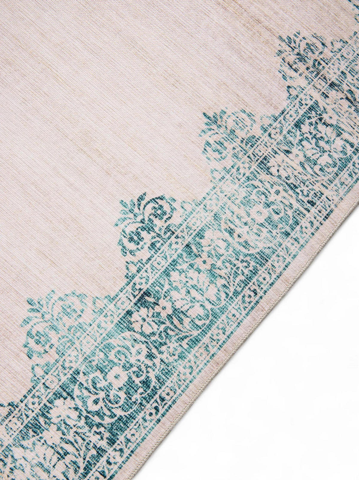 LÄUFER Laury Türkis 80x240 cm - Türkis, Kunststoff/Textil (80/240cm) - benuta Pop