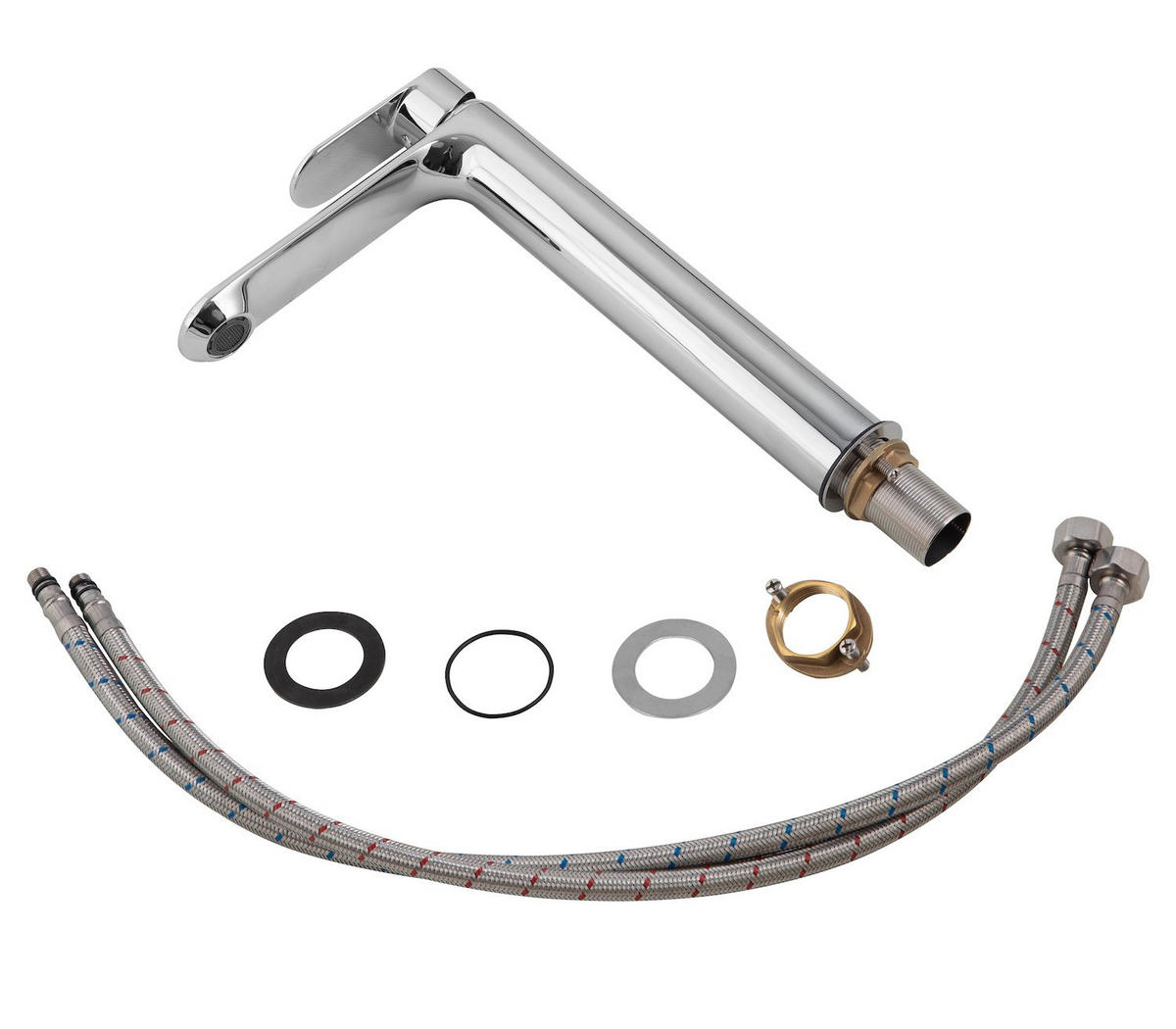 WASCHTISCHARMATUR Shelby XL Chrom - Chromfarben, Metall (10/25/5cm) - Badplaats