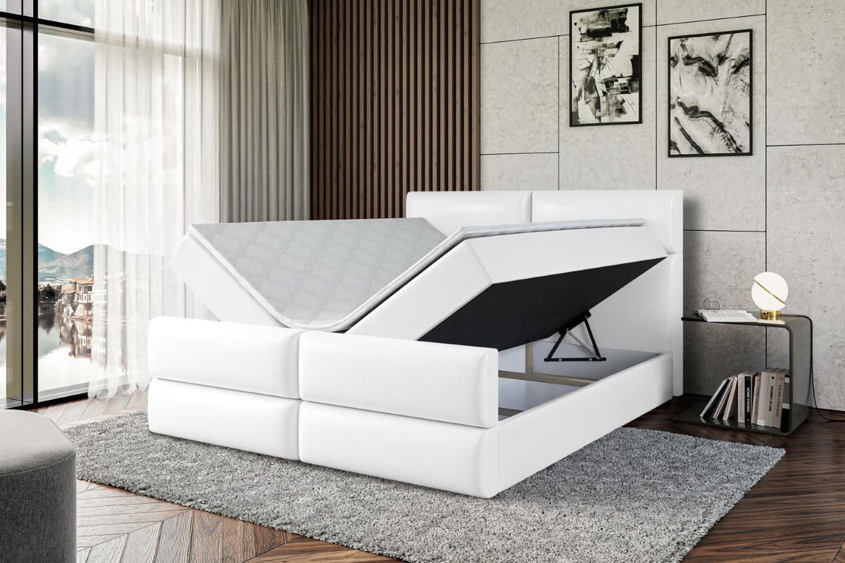 BOXBETT BOXI3-Z - 200x200 cm - H3 - Weiß Hochglanz - Weiß Hochglanz, Holzwerkstoff (200/200cm) - ALTDECOR