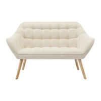 SOFA ohne Schlafmöglichkeit - 2 Personen - Stoff - Beige - - Beige, Textil (127/77/73cm) - Vente-Unique