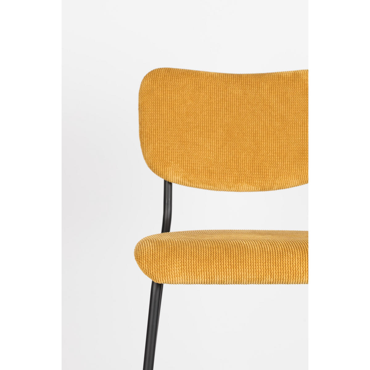 BARHOCKER Benson Rückenlehne 64,5 cm Gelb - 2 er Set - Gelb, Textil (46/92/53.5cm) - Zuiver