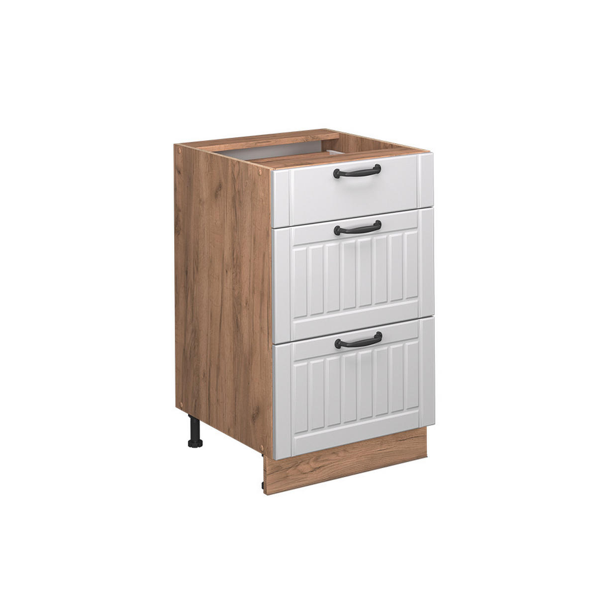 SPODNÍ SKŘÍŇKA KUCHYŇSKÉ LINKY Fame-Line Bílý venkovský dům - bílá/medově dubová, kompozitní dřevo (50/82/51.6cm) - Vicco