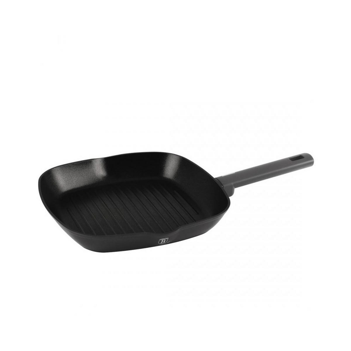 PFANNENSET Schwarz 28/28/4 cm BH8139 - Schwarz, Metall - Berlinger Haus