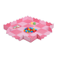 36-TLG.PUZZLEMATTE - Rosa, Kunststoff (31.5/31.5cm) - Relaxdays