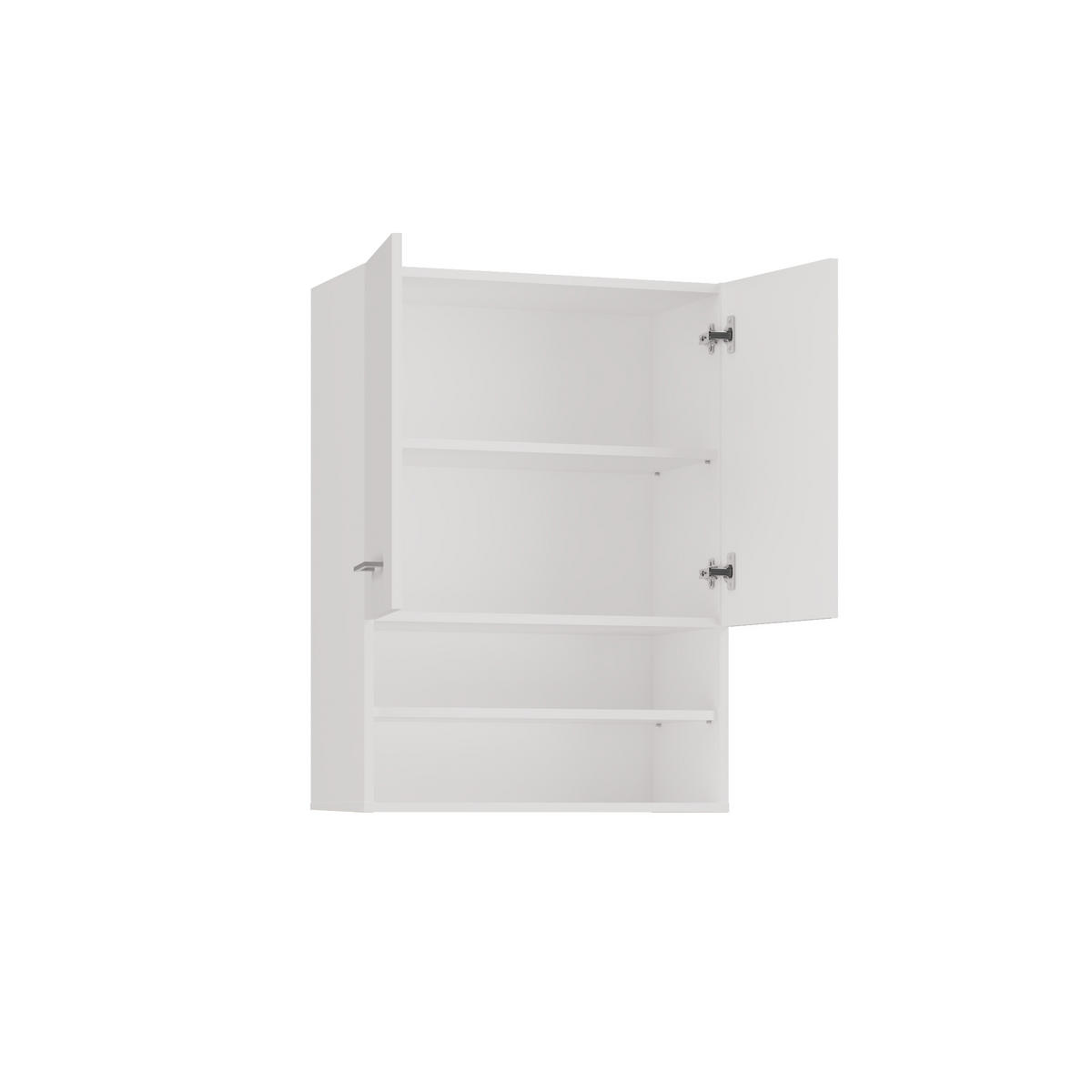 WASCHMASCHINENSCHRANK Bagnoli M: H: 90 cm, B: 64 cm, T: 30 cm white - Weiß, Holzwerkstoff (30/90/64cm) - 3XE LIVING