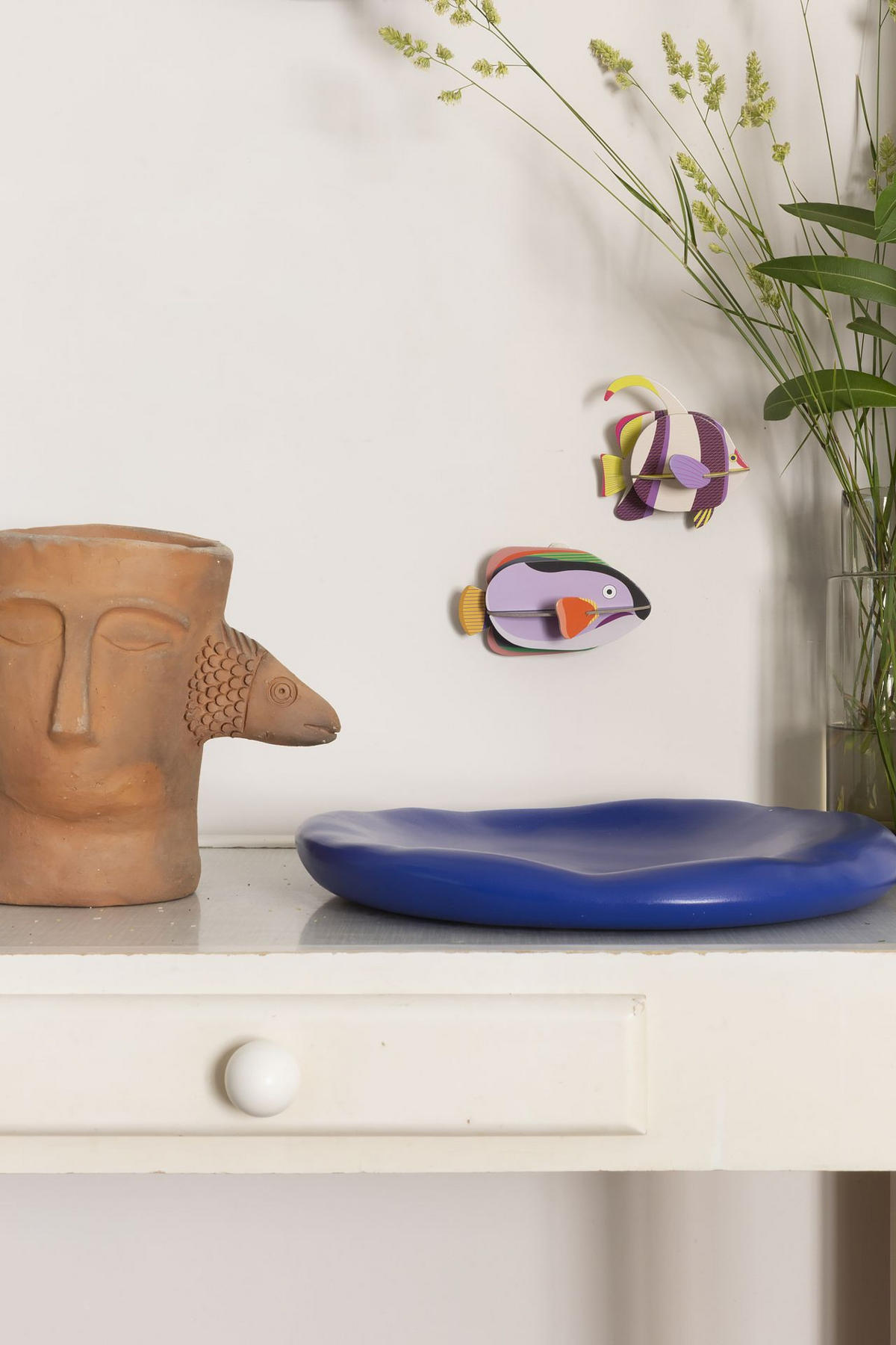 WANDSKULPTUR Bunt 6/11,5 cm - Multicolor, Wellpappe (6/11.5/11cm) - Studio Roof