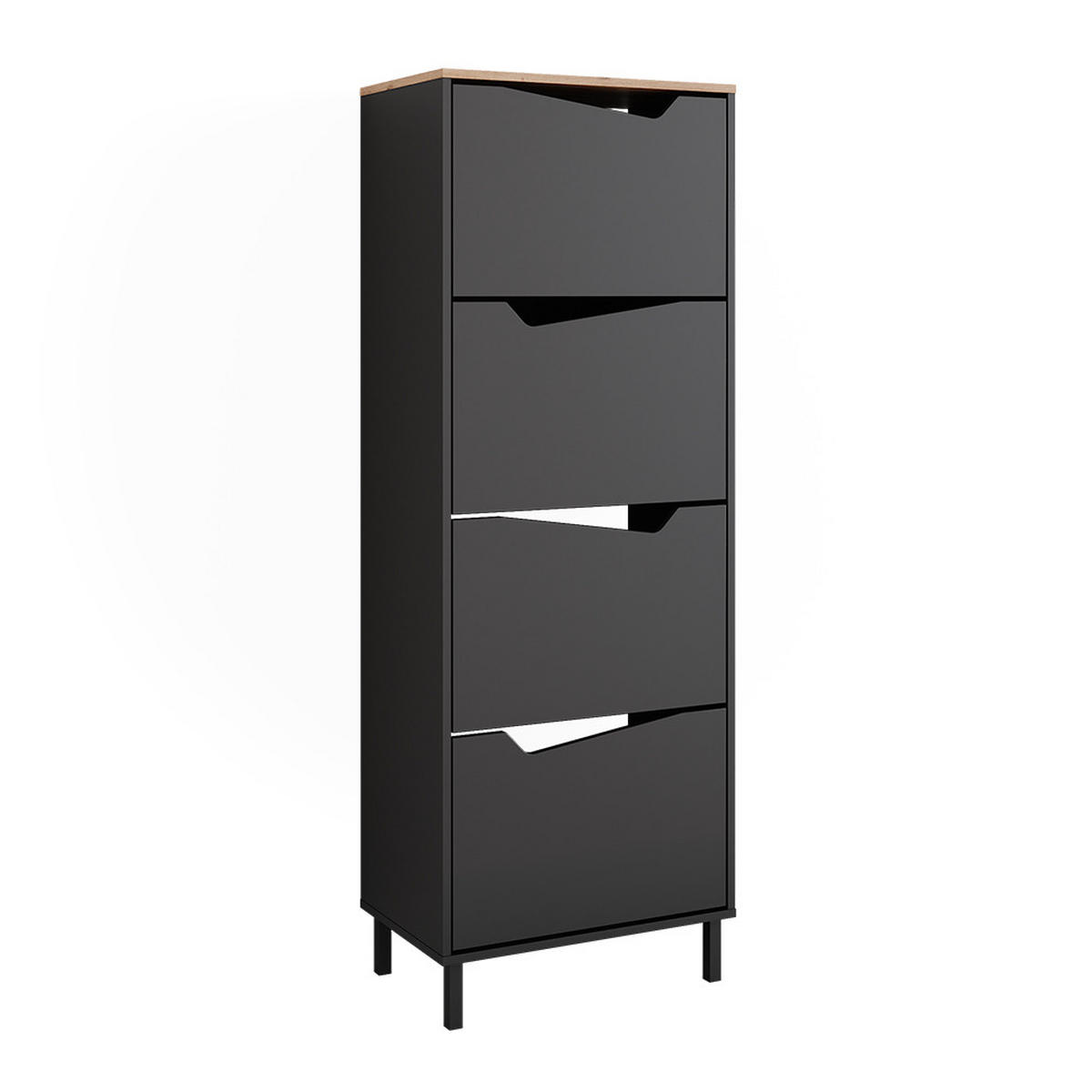 BOTNÍK NA BOTY Marelle Antracit/Artisan - světle šedá/antracitová, kompozitní dřevo (60/167.4/38cm) - Vicco