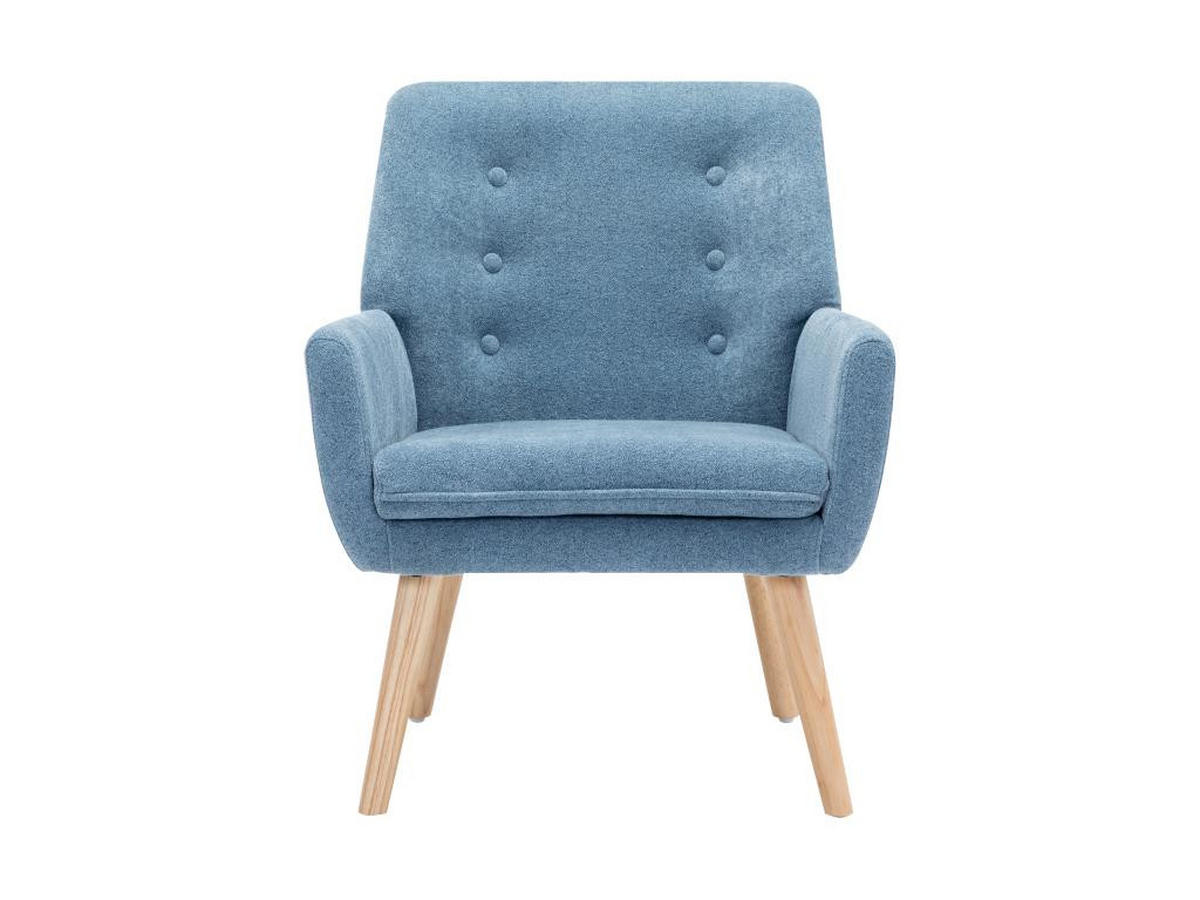 SESSEL - Stoff - Blau - SERINO - Blau, Textil (68/79/65cm) - Vente-Unique