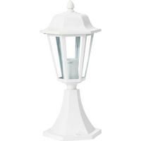 LED-GARTENLATERNE - moderne Außenlampe mit E27-Sockel für Innen- und Außenbereich - Weiß, Kunststoff (17/15/30cm) - Northpoint