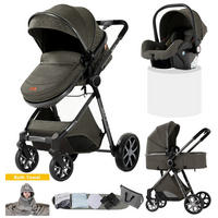 KINDERWAGENSET YV9-SCHOKOLADENBRAUN - Rotbraun, Metall (80/60cm) - Kaket
