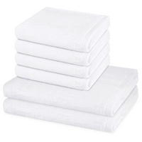 FROTTIERSET Premium 6-teilig - Weiß, Textil (50/100cm) - Ross
