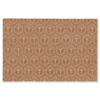 ROHOŽKA Hnědá - Růžová - Geometrická - Vzorovaná 120x80 cm - hnědá, textil/umělá hmota (120/0.4cm) - MuchoWow