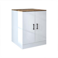 WASCHMASCHINENSCHRANK Atlantic II 70cm Breit, 90cm Hoch - Eiche Bianco, Holzwerkstoff (70/90/69cm)